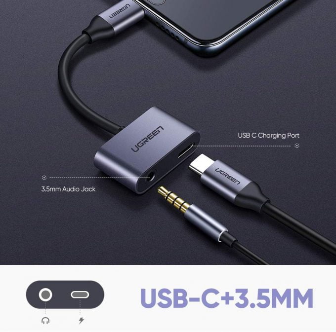 UGREEN USB C to 3.5mm Adapter, Headphone and Charging Adapter