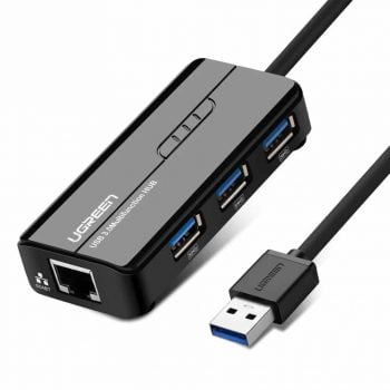 UGREEN USB 3.0 Hub 3 Ports with Gigabit 1000Mbps Ethernet