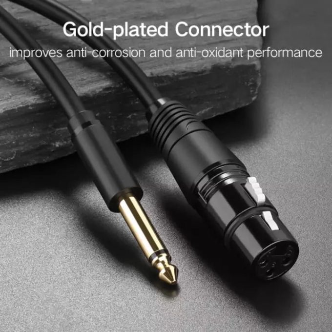 UGREEN 6.5mm Jack to 3pin XLR Cable, 3 Meters