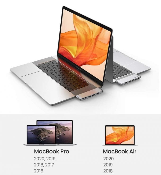 UGREEN USB C Hub for MacBook Pro with 4K HDMI, Thunderbolt 3 Port, SD TF Card Reader, 2 USB 3.0 Ports