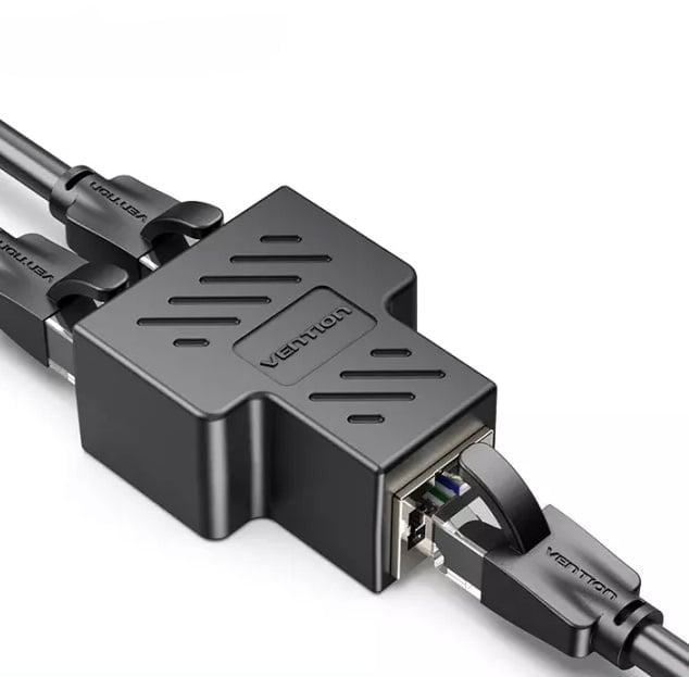VENTION RJ45 Splitter 1 to 2 100Mbps Speed, 100 Meters Transmission, 2 Pieces