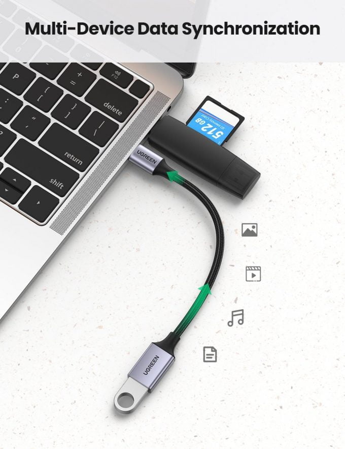 UGREEN USB C to USB Adapter USB C Male to USB 3.0 Female OTG Adapter
