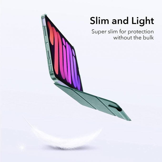 ESR Case for iPad Mini 6 2021 (8.3 Inch"), Sturdy Trifold Auto Sleep/Wake, Supports Pencil 2 Charging, Green