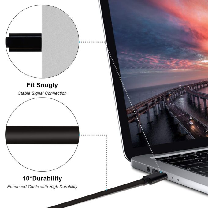 BENFEI USB C to DisplayPort Cable, 4K@60Hz, Sturdy Gold Plated Cable, 2 Meters