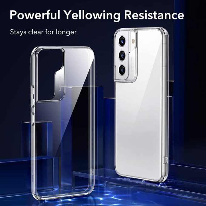 ESR Samsung Galaxy S22 Case, Crystal-Clear Shockproof Yellowing-Resistant Silicone Case, Project Zero Series, Clear